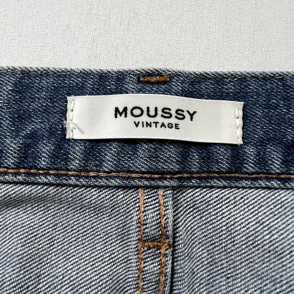 Moussy Vintage Velma Skinny Jeans Distressed in Blue Size 26